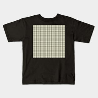 Gingham Pattern - Sage Green Kids T-Shirt